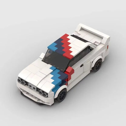 MOC Technical M3 E30 455Pcs Racing Sportscar Vehicle Speed Champion Racer Building Blocks Brick Creative Garage Toys for Boys