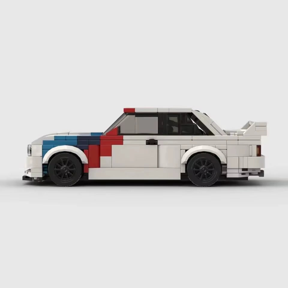 MOC Technical M3 E30 455Pcs Racing Sportscar Vehicle Speed Champion Racer Building Blocks Brick Creative Garage Toys for Boys