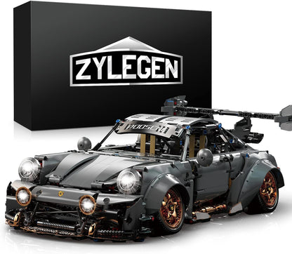 Race Car Building Toy Set,Collectible Model Building Set and Sport Car,Supercar Building Kit for Boys, Girls, and Teensgift for Motorsport Fans (Gray)