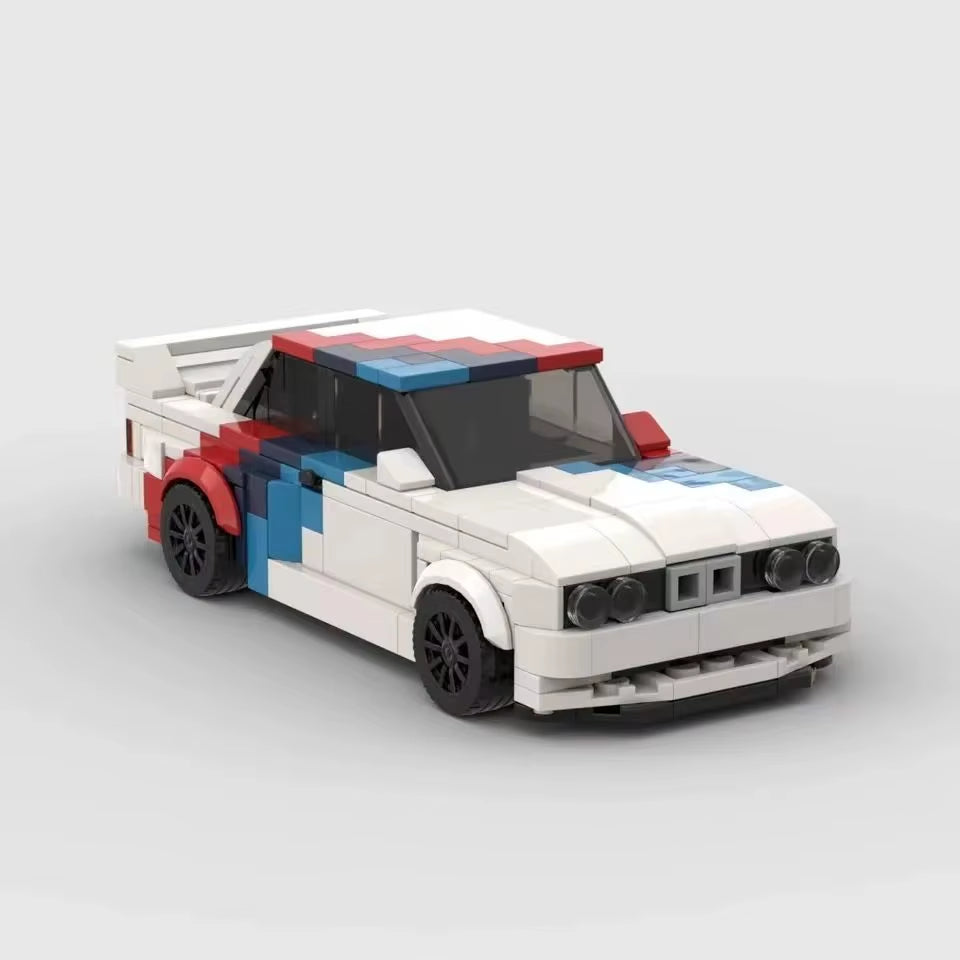 MOC Technical M3 E30 455Pcs Racing Sportscar Vehicle Speed Champion Racer Building Blocks Brick Creative Garage Toys for Boys