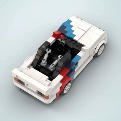 MOC Technical M3 E30 455Pcs Racing Sportscar Vehicle Speed Champion Racer Building Blocks Brick Creative Garage Toys for Boys